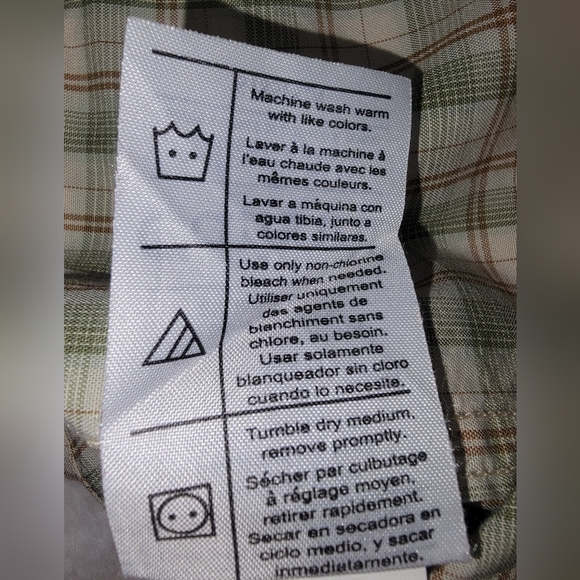 Carhartt Casual Green and Cream Button Down Shirt - Picture 6 of 8